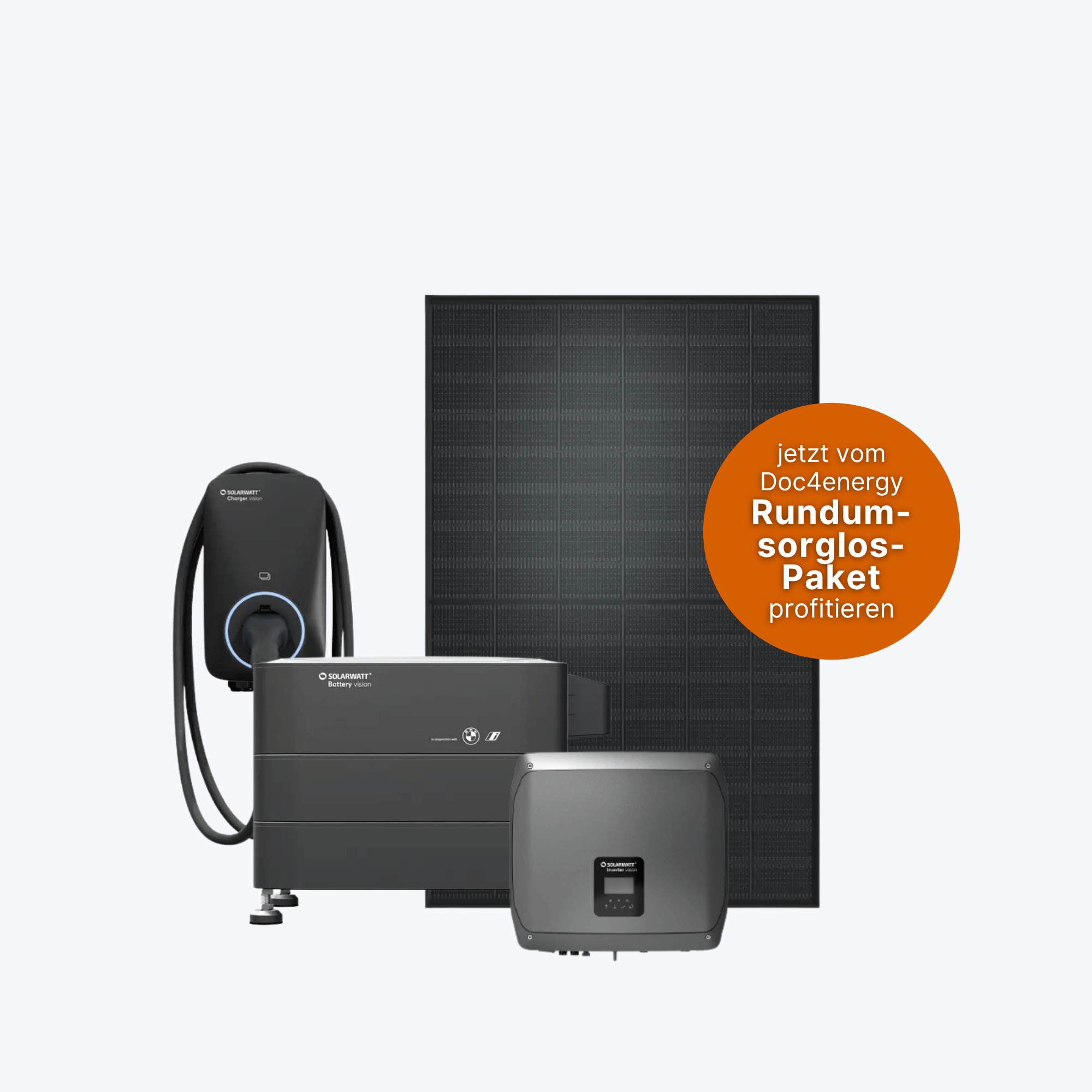 Photovoltaikanlage inkl. Speicher, Wallbox und Wechselrichter von Doc4Energy